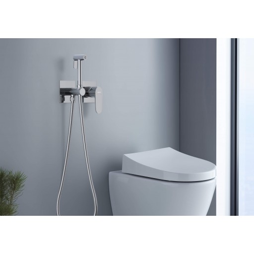Смеситель с гигиеническим душем AQUATEK Оберон AQ1220CR встраиваемый хром